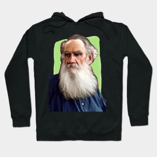 Russian Writer Leo Tolstoy illustration Hoodie